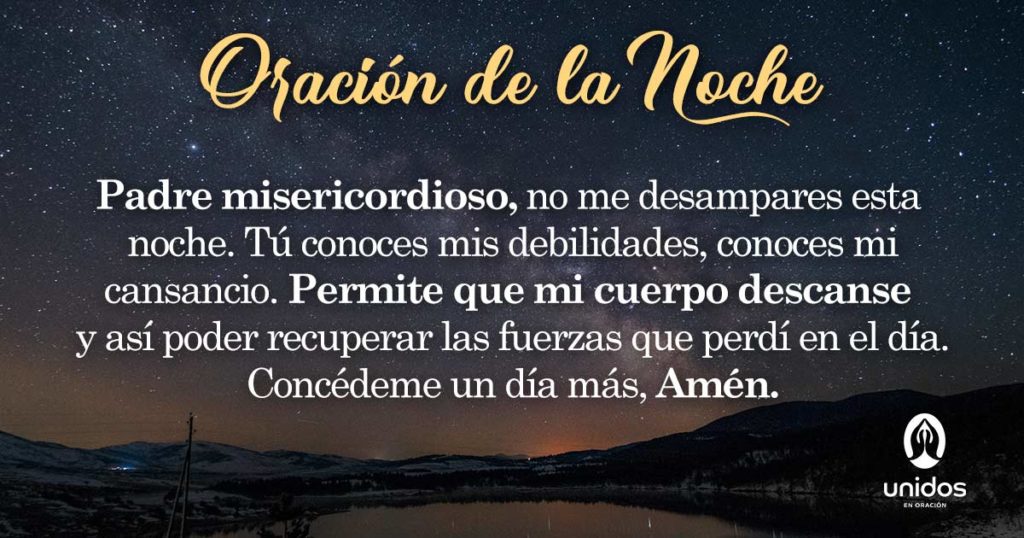 Oración de la noche para el 11 de Octubre