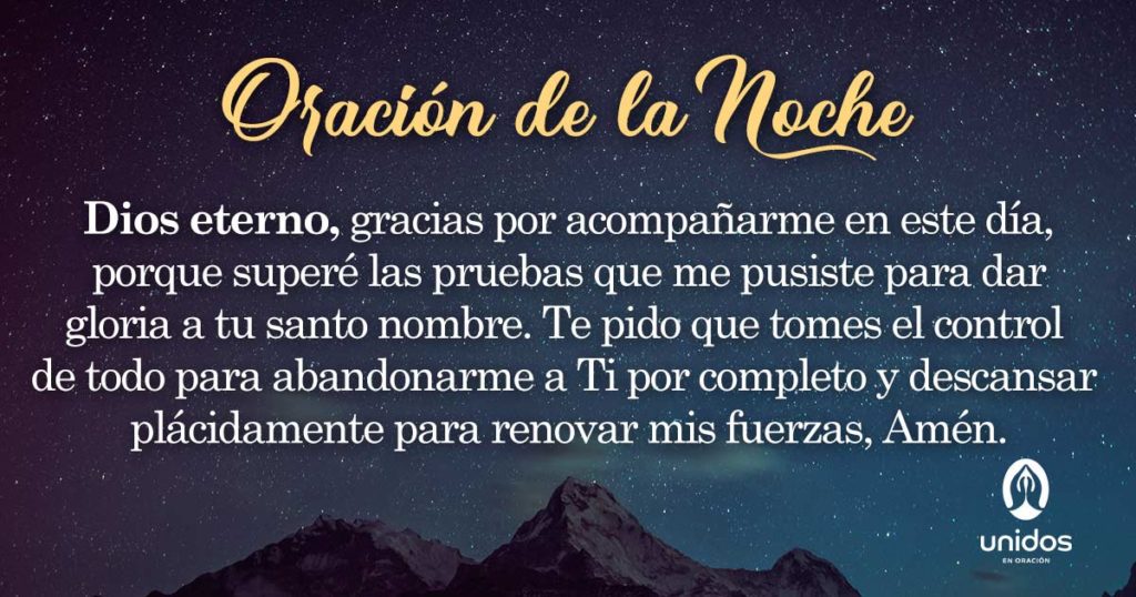 Oración de la noche para el 14 de Noviembre