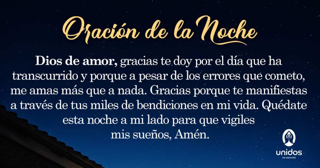 Oración de la noche para el 19 de Diciembre del 2018