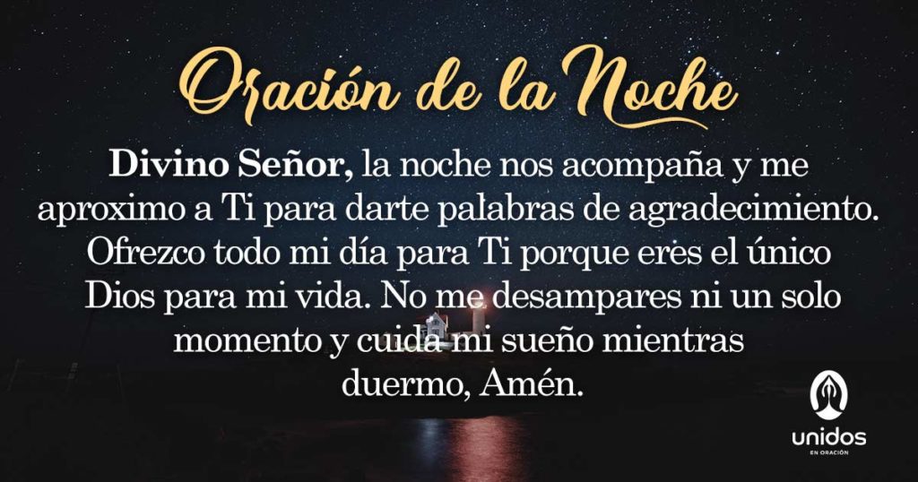 Oración de la noche para el 25 de Noviembre