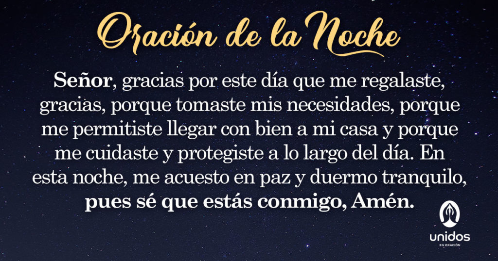 Oración de la noche para el 27 de Octubre