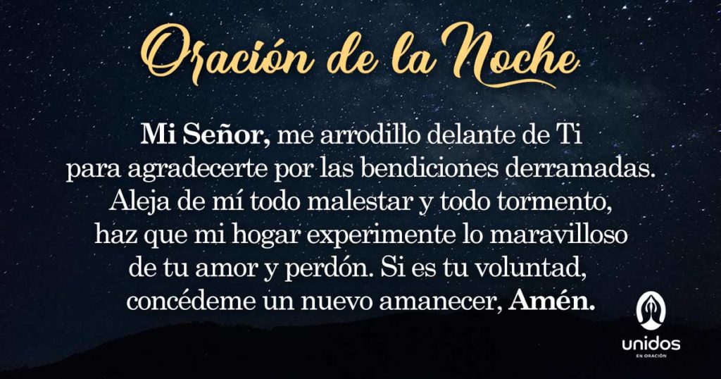 Oración de la noche para el 5 de Noviembre del 2018