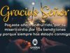 Oración de gratitud por el año transcurrido