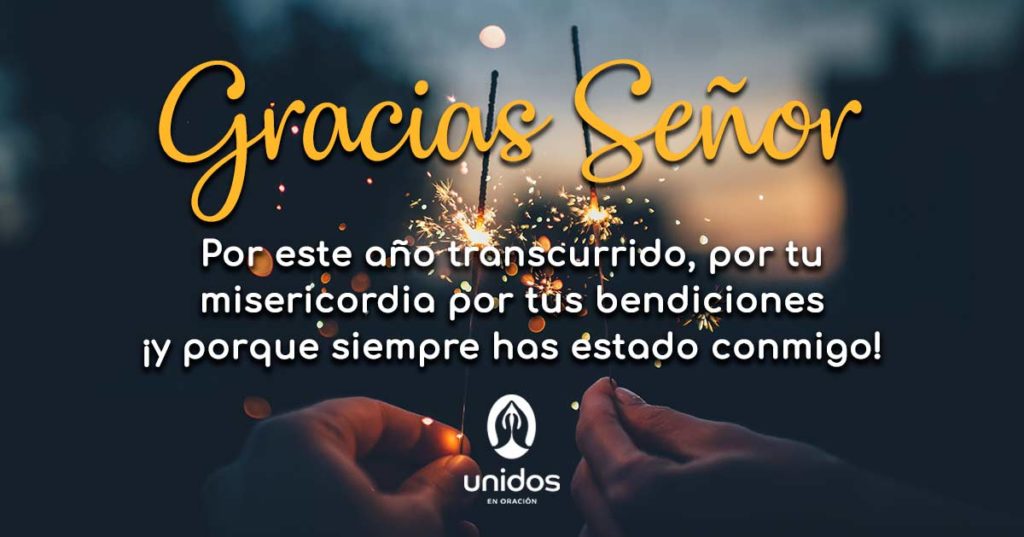 Oración de gratitud por el año transcurrido