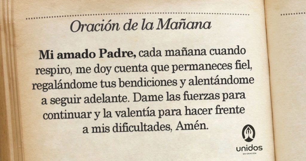 Oración de la mañana para el 5 de Enero