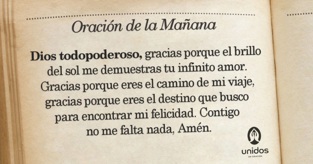 Oración de la mañana para el 6 de Enero
