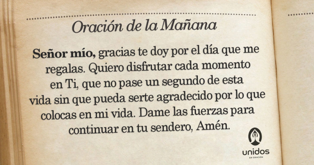 Oración de la mañana para el 7 de Enero