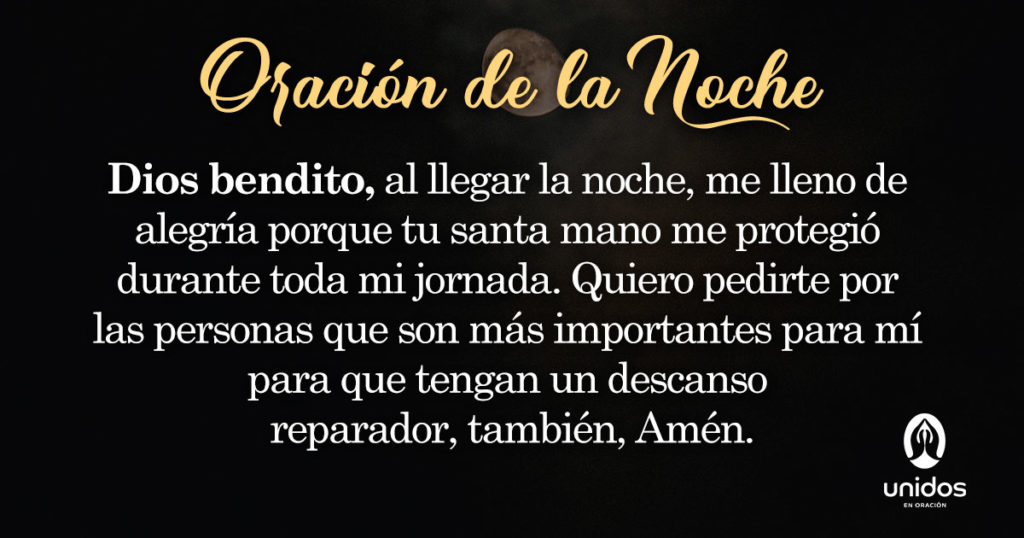 Oración de la noche para el 2 de Enero