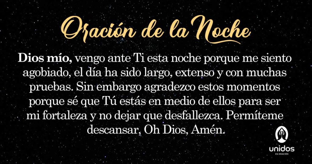 Oración de la noche para el 26 de Diciembre