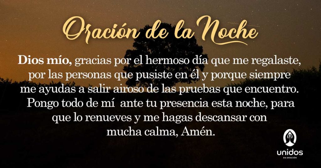 Oración de la noche para el 29 de Diciembre
