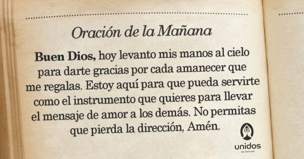 Oración de la mañana para el 3 de Febrero