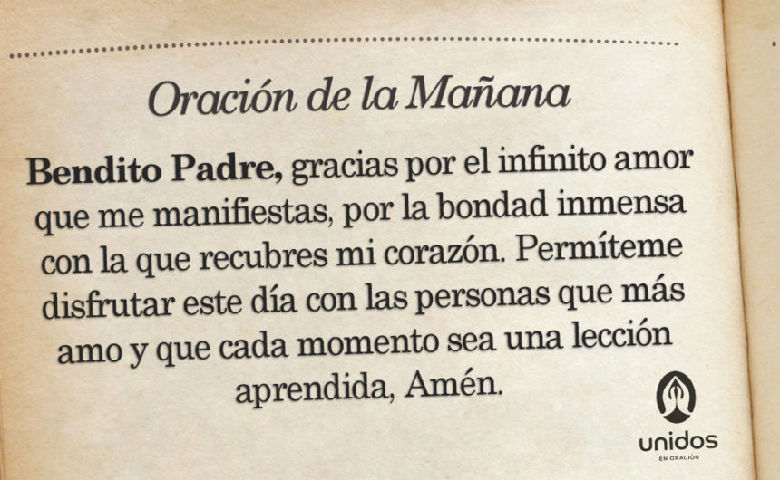 Oración de la mañana para el 5 de Febrero