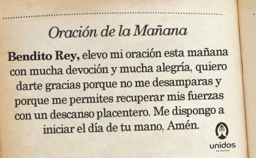 Oración de la mañana para el 7 de Febrero