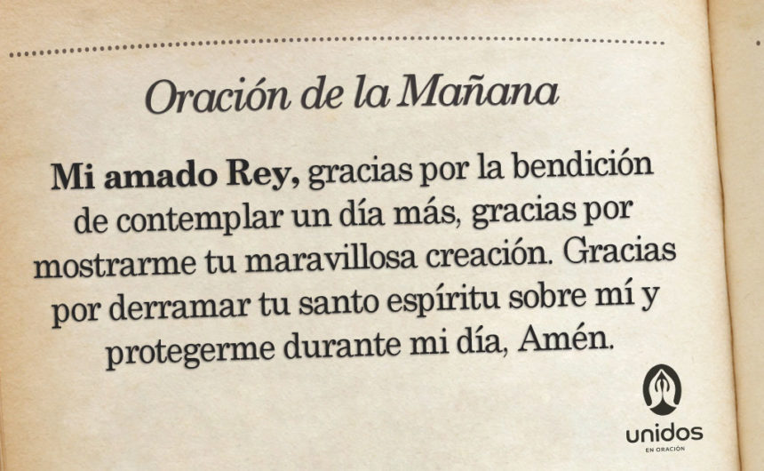Oración de la mañana para el 8 de Febrero