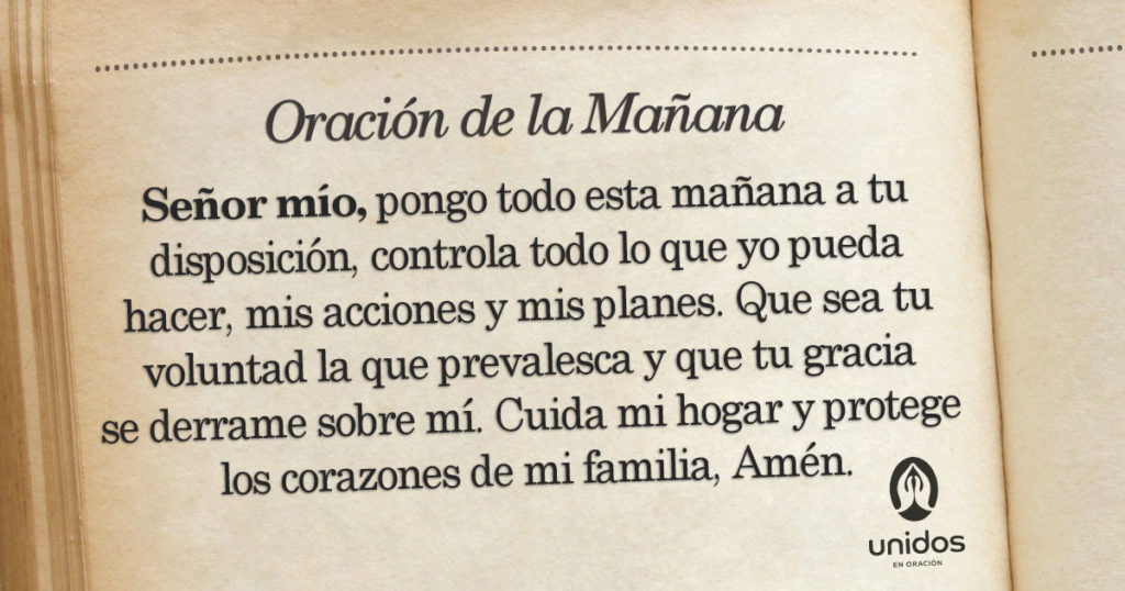 Oración de la mañana para el 9 de Febrero