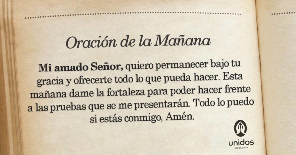 Oración de la mañana para el 12 de Febrero