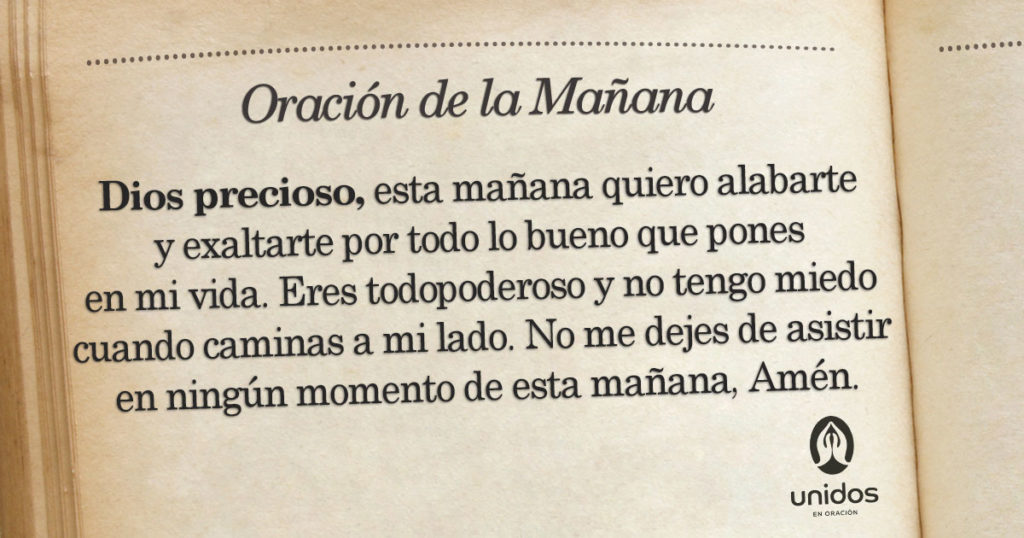 Oración de la mañana para el 15 de Febrero