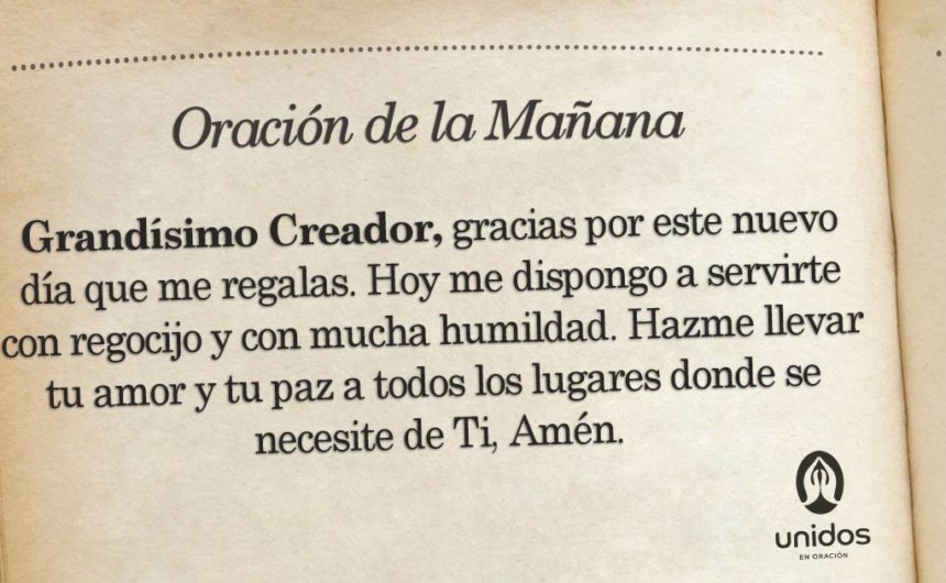 Oración de la mañana para el 19 de Febrero