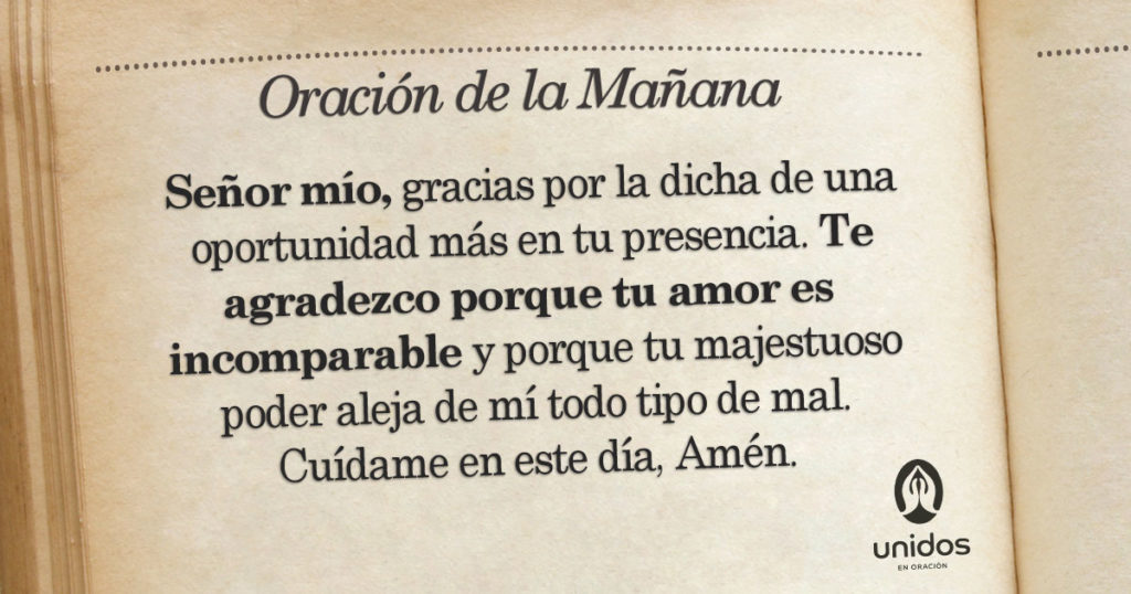 Oración de la mañana para el 20 de Diciembre del 2018