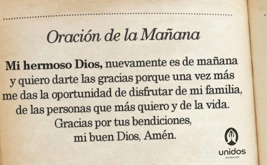 Oración de la mañana para el 21 de Febrero
