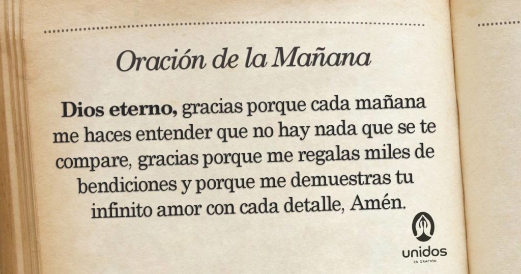 Oración de la mañana para el 22 de Febrero