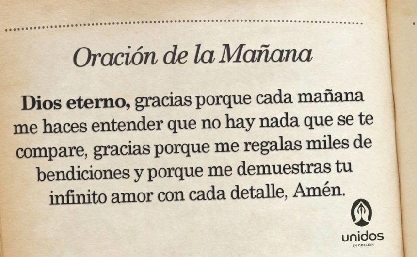 Oración de la mañana para el 22 de Febrero