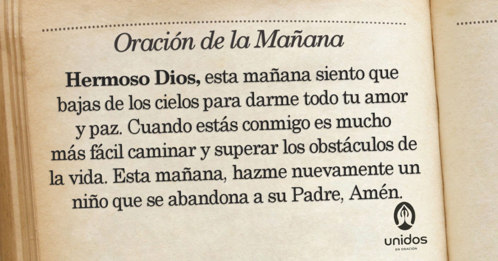 Oración de la mañana para el 23 de Enero
