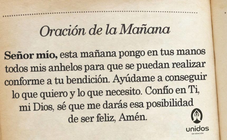 Oración de la mañana para el 23 de Febrero