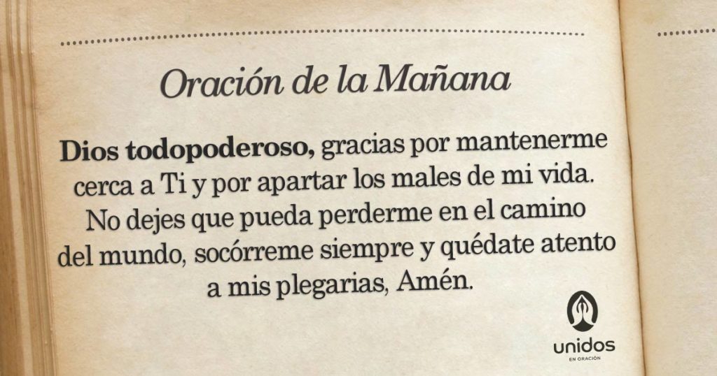Oración de la mañana para el 24 de Febrero