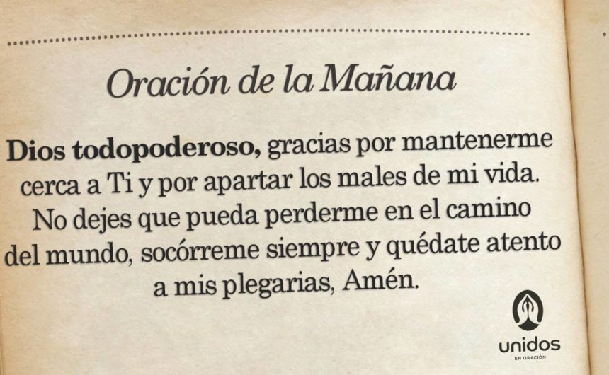Oración de la mañana para el 24 de Febrero