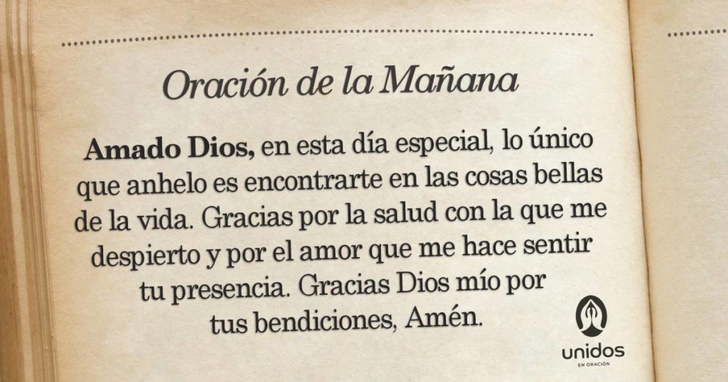 Oración de la mañana para el 25 de Febrero