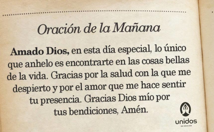 Oración de la mañana para el 25 de Febrero