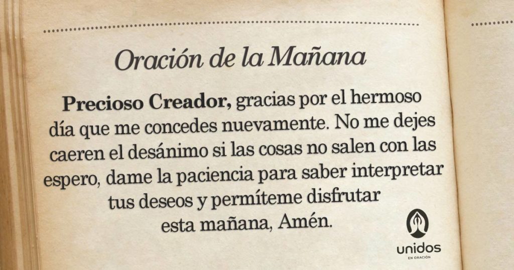 Oración de la mañana para el 26 de Febrero