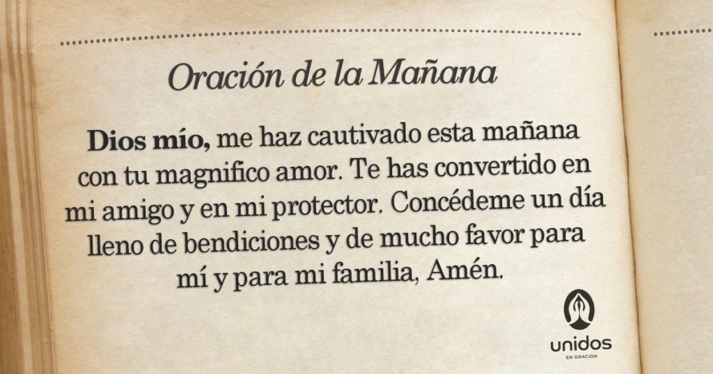 Oración de la mañana para el 30 de Enero