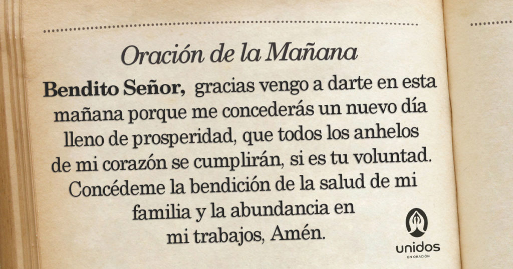 Oración de la mañana para el 31 de Enero