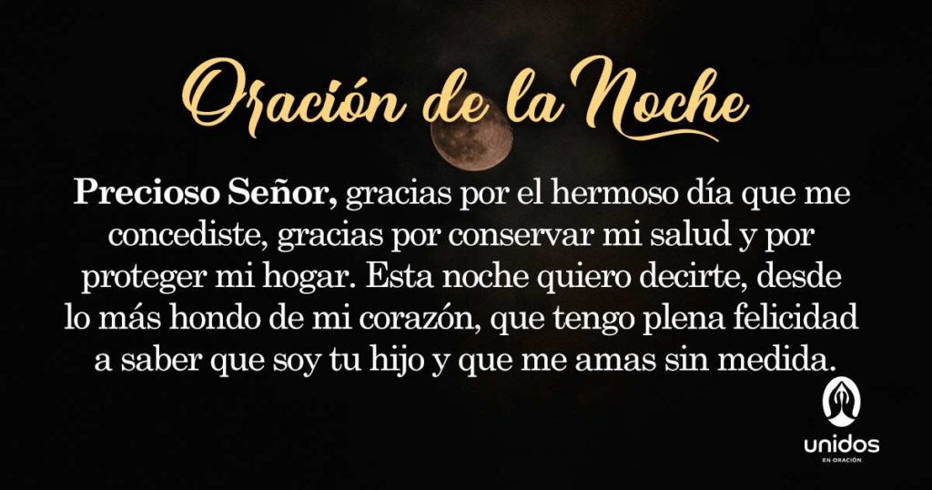 Oración de la noche para el 1 de Marzo