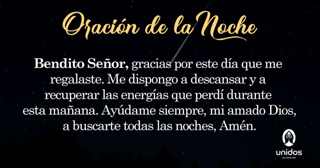 Oración de la noche para el 3 de Febrero