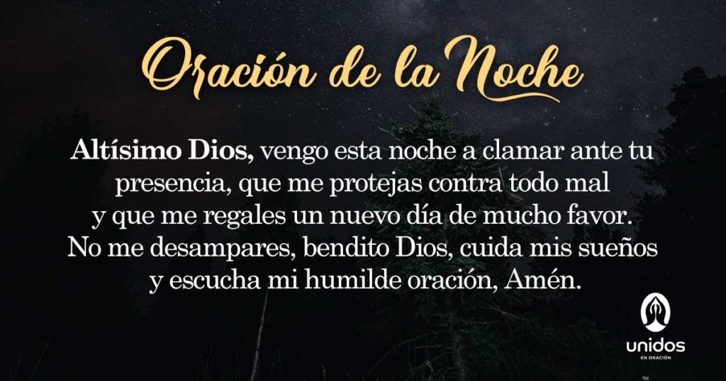 Oración de la noche para el 10 de Febrero