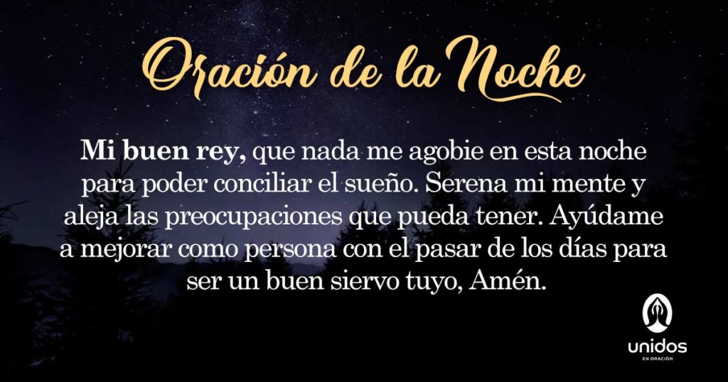 Oración de la noche para el 13 de Febrero