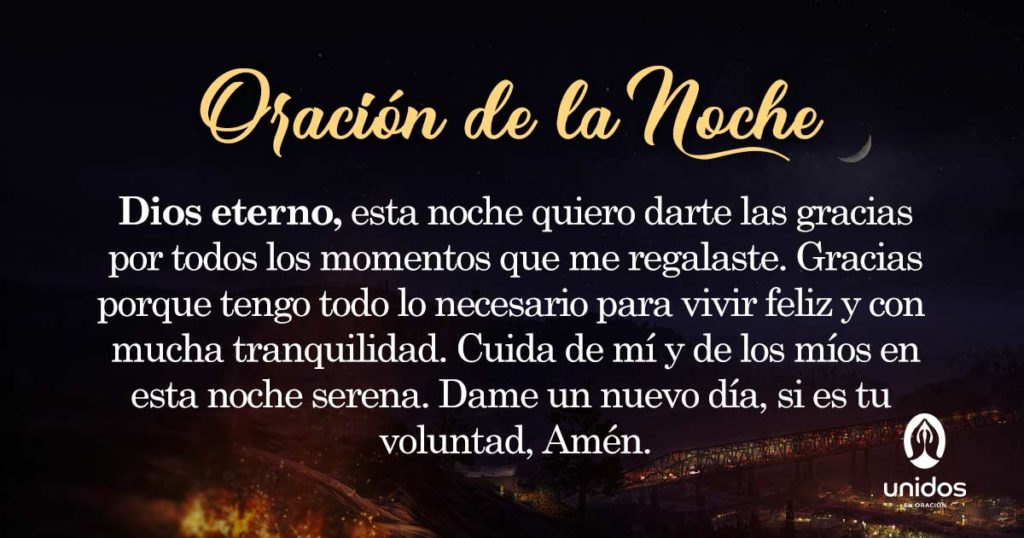 Oración de la noche para el 15 de Febrero