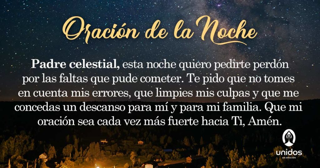 Oración de la noche para el 17 de Enero