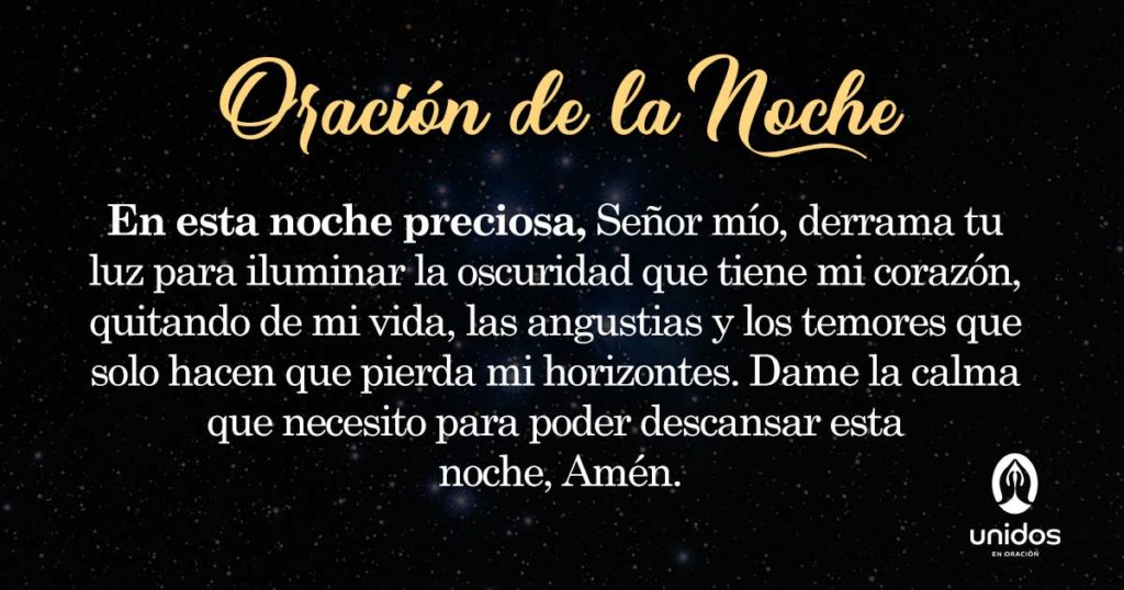 Oración de la noche para el 22 de Enero