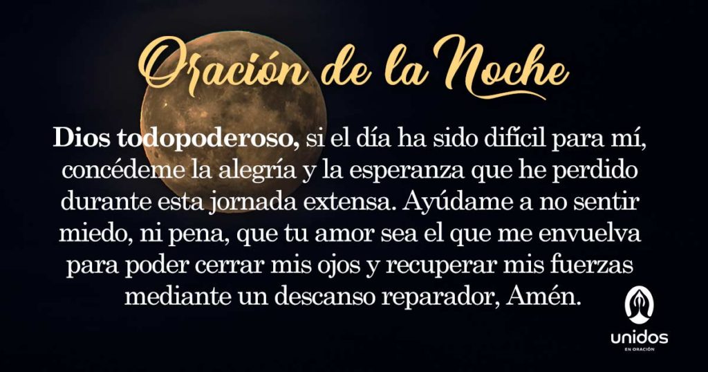 Oración de la noche para el 23 de Enero