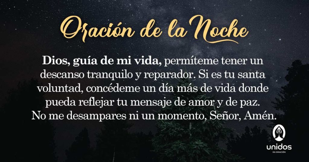 Oración de la noche para el 24 de Enero
