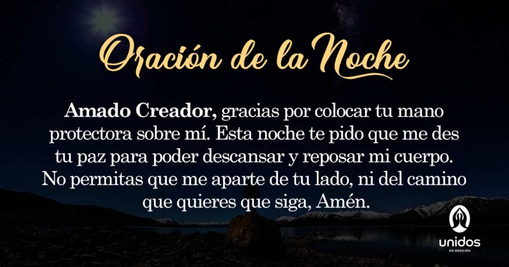 Oración de la noche para el 24 de Febrero