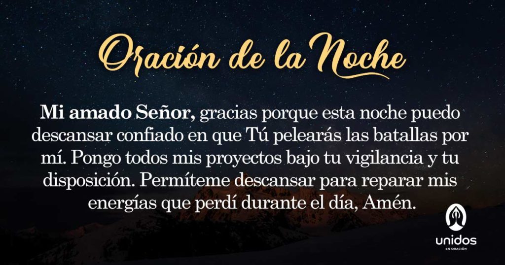 Oración de la noche para el 28 de Febrero