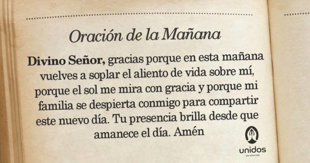 Oración de la mañana para el 1 de Marzo