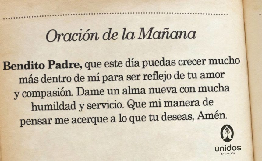 Oración de la mañana para 2 de Abril