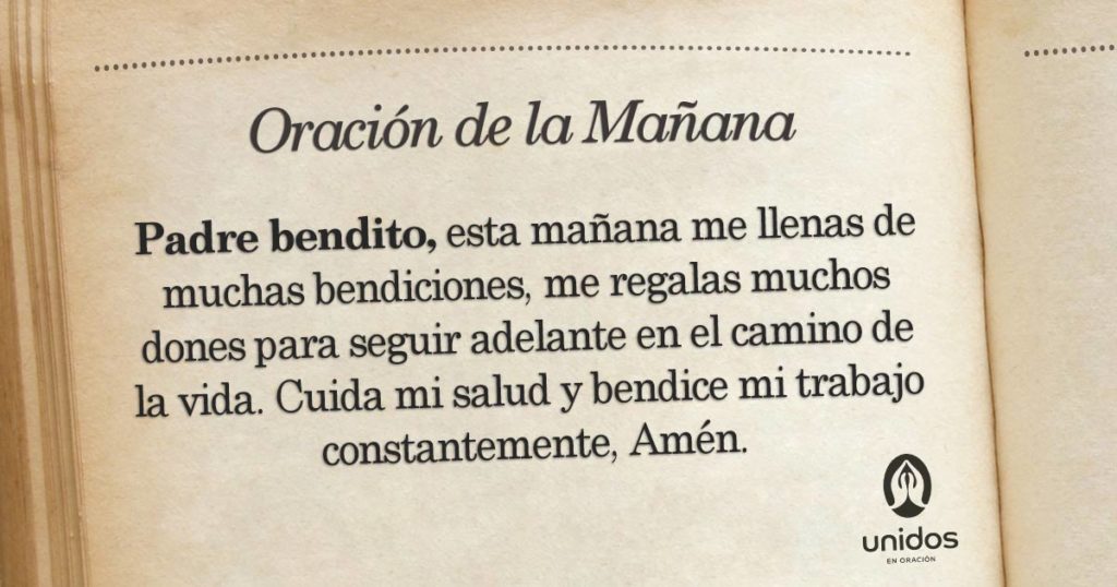 Oración de la mañana para el 3 de Marzo