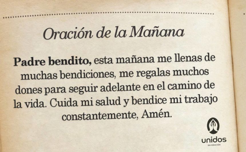 Oración de la mañana para el 3 de Marzo